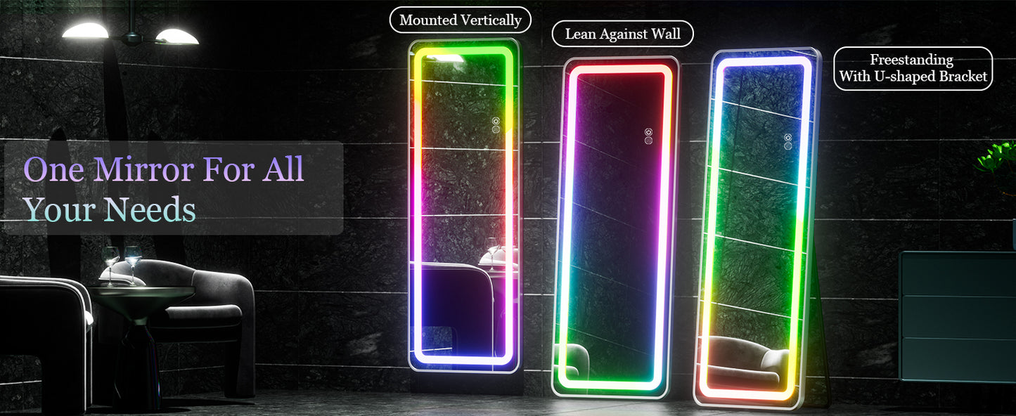 Full Body Mirror with LED Lights