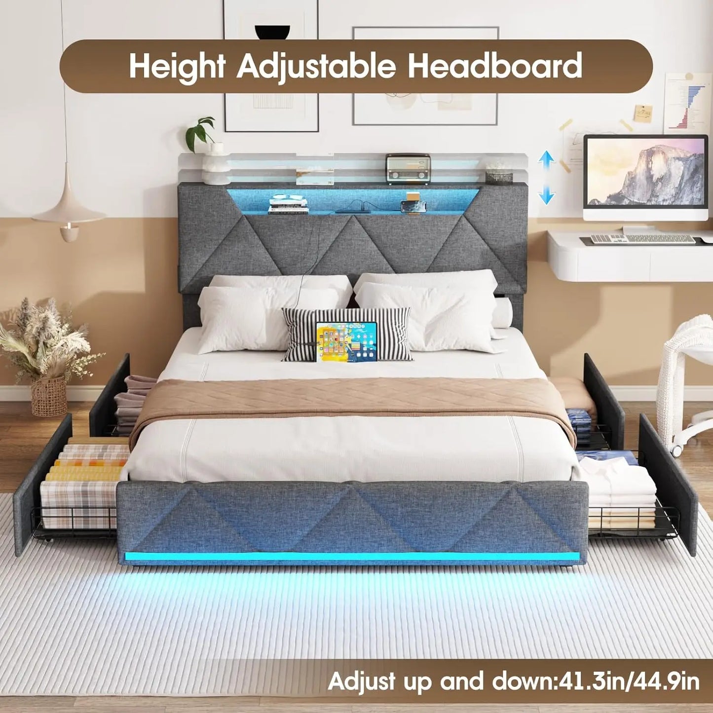 Bed Frame w/ Headboard