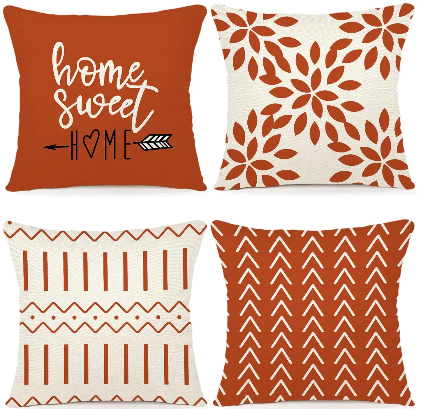 Set of 4 Decorative Pillow Covers
