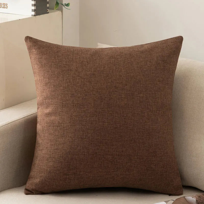 Solid color pillow cover case