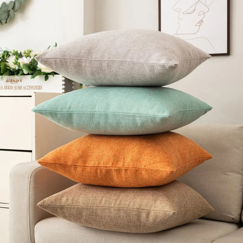 Solid color pillow cover case
