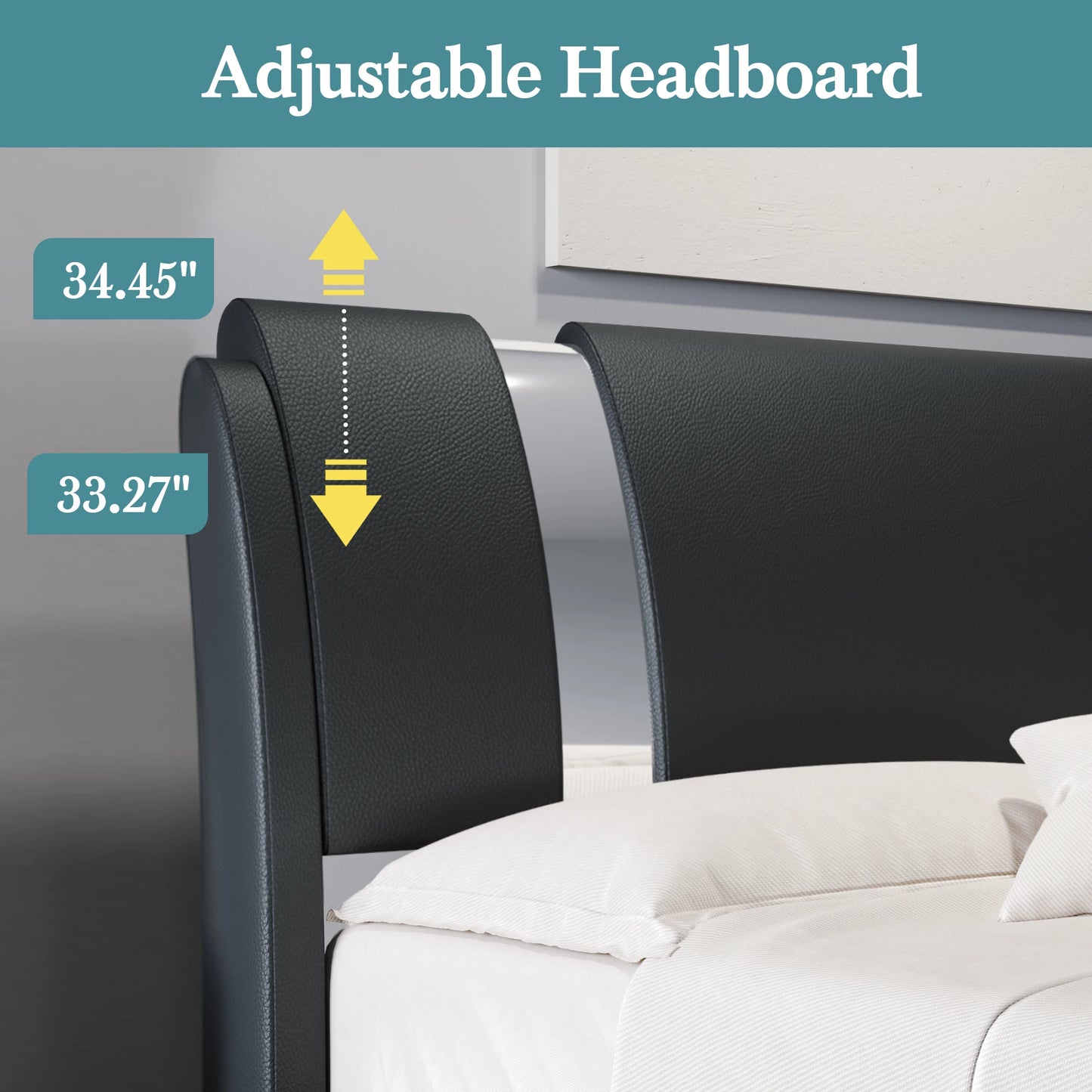 Bed with Headboard