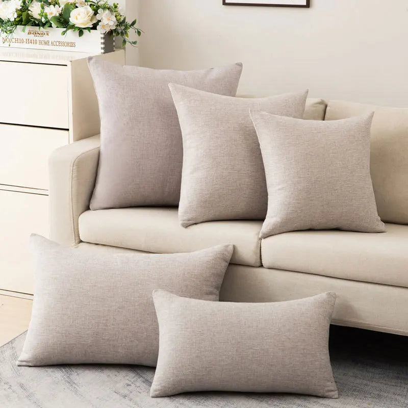 Solid color pillow cover case