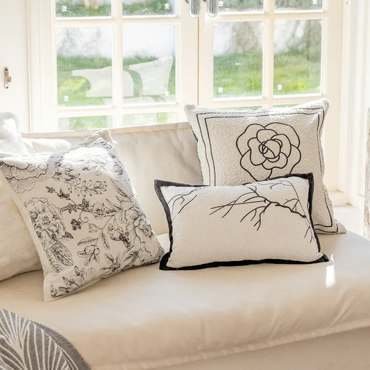 Luxury French Floral Cushion Pillow Cases