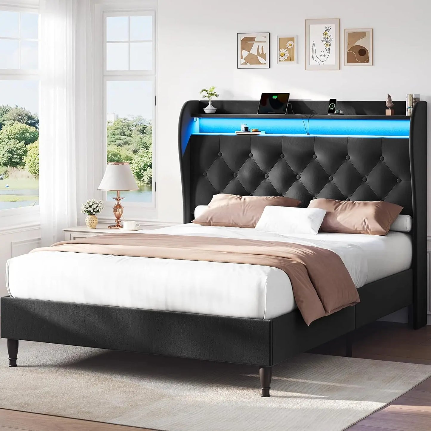 Bed Frame with Headboard