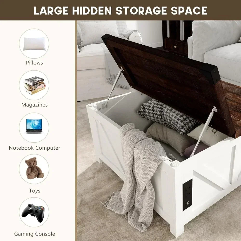 Farmhouse Lift Top Coffee Table