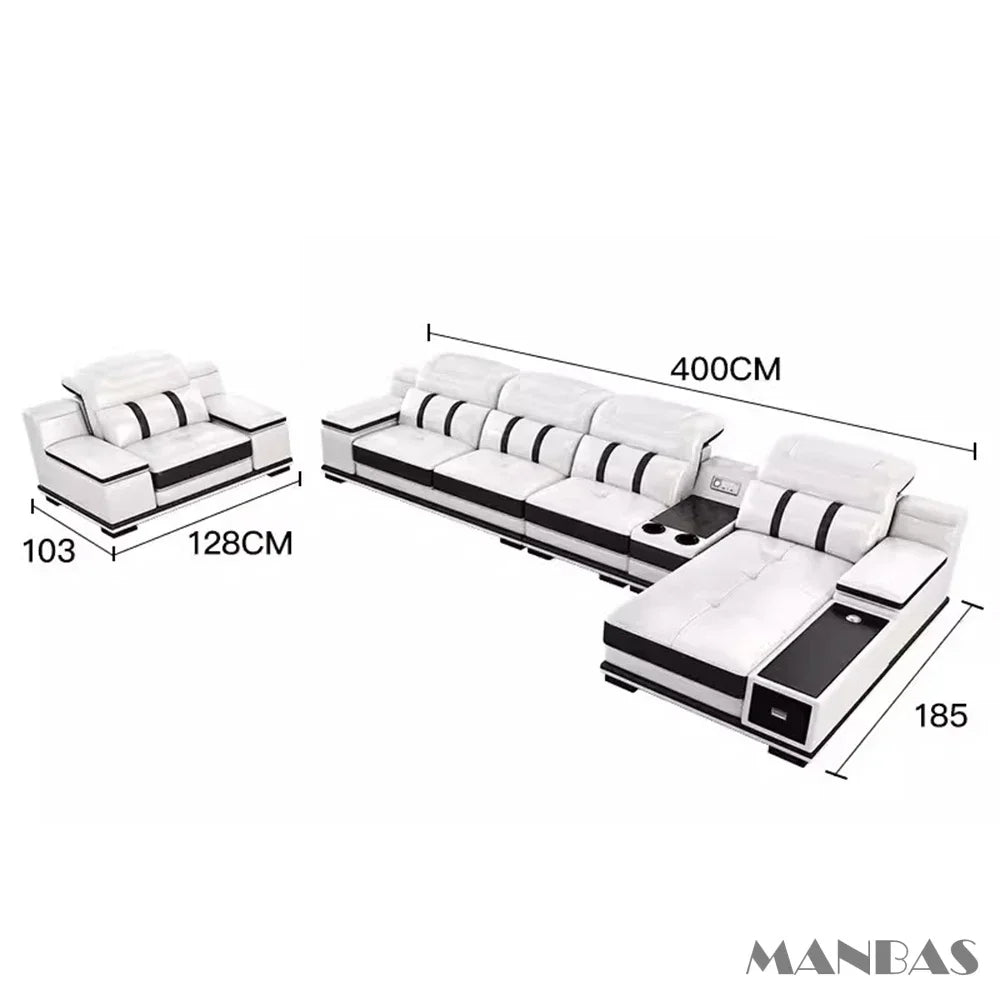 Luxurious Smart Leather Sofa