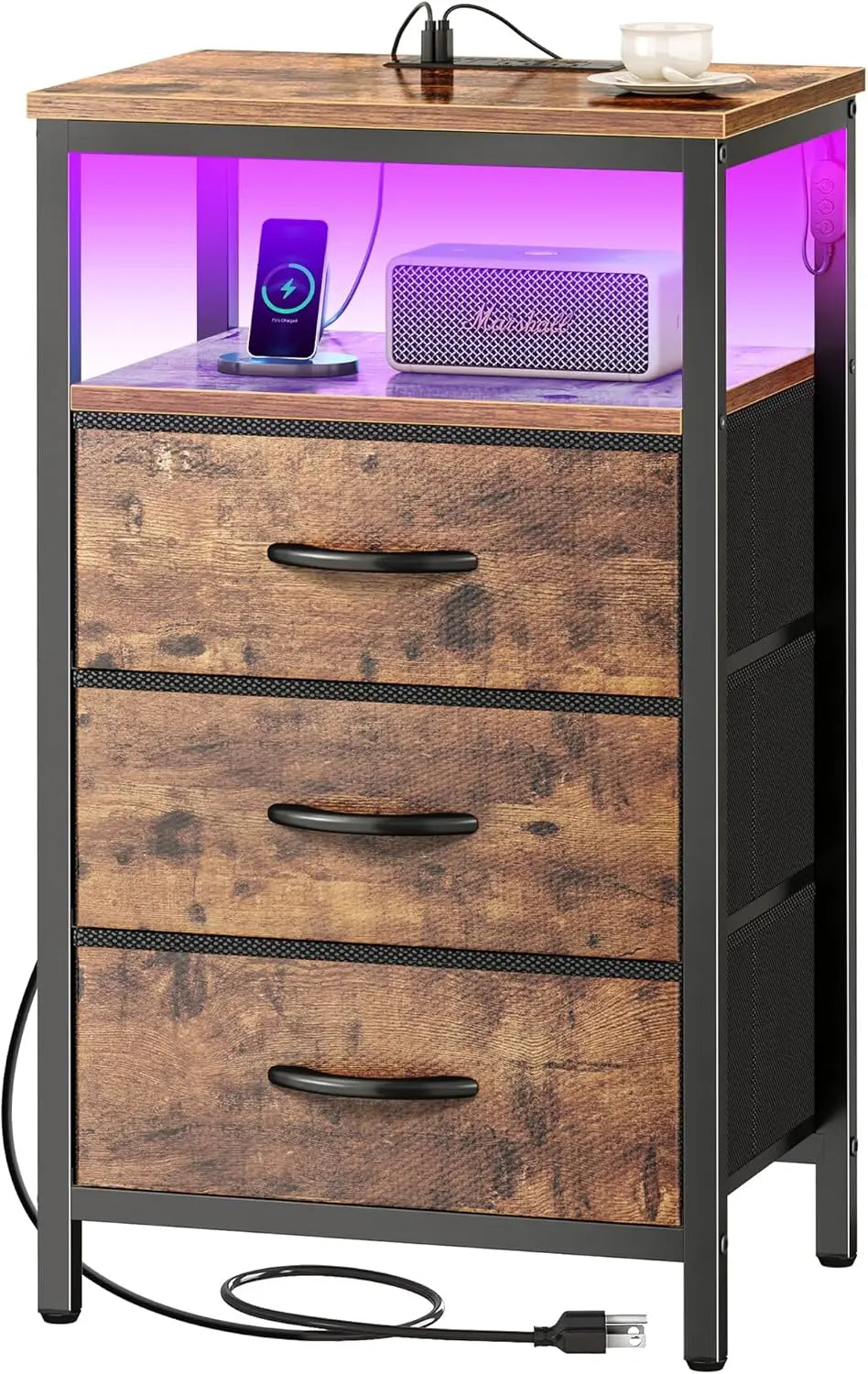 Night Stand with LED Lights