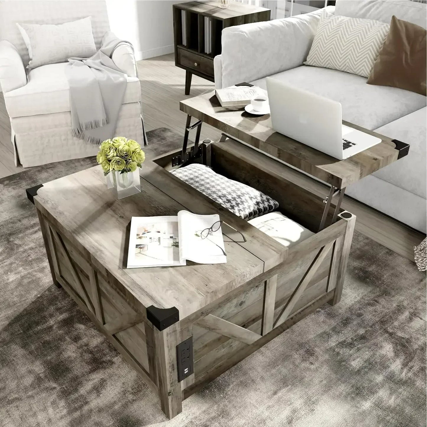 Farmhouse Lift Top Coffee Table