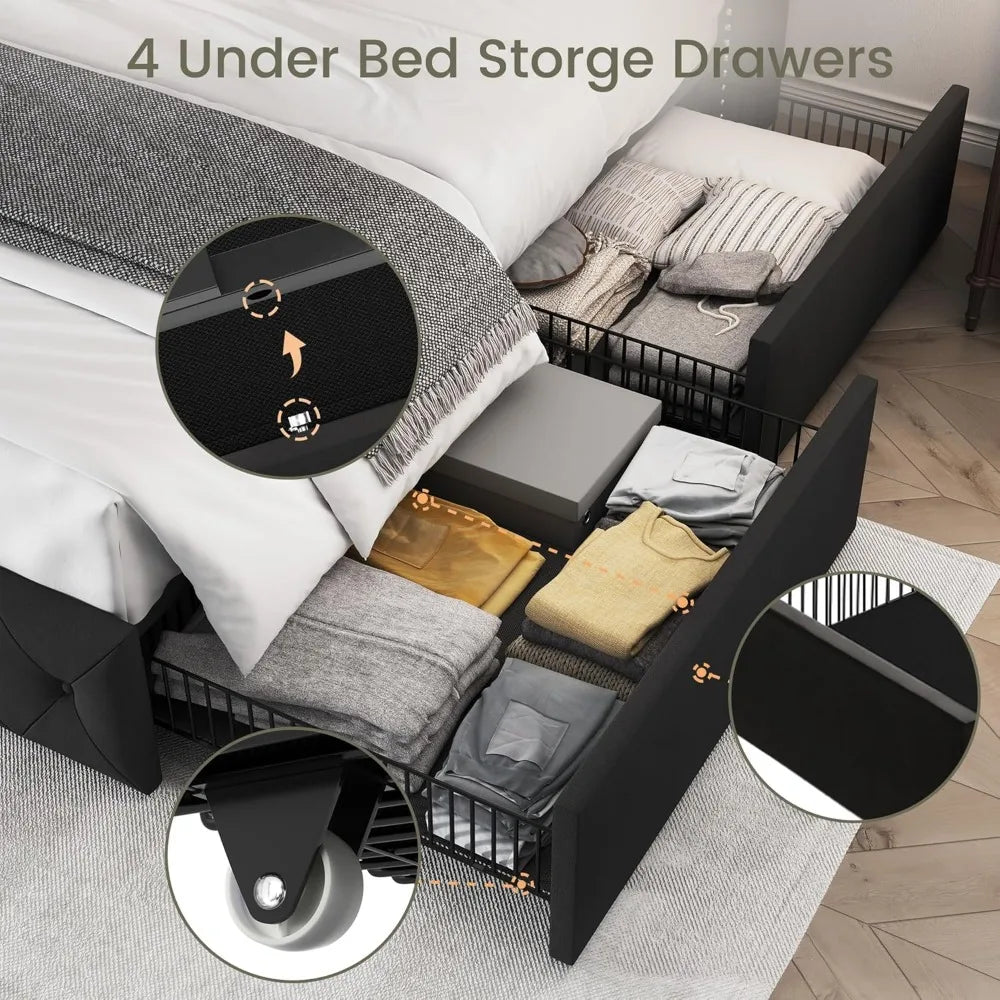 Bed Frame with Headboard
