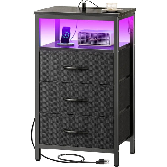 Night Stand with LED Lights