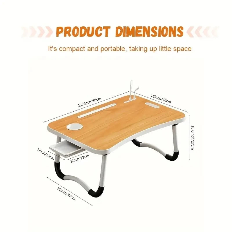 Portable laptop table