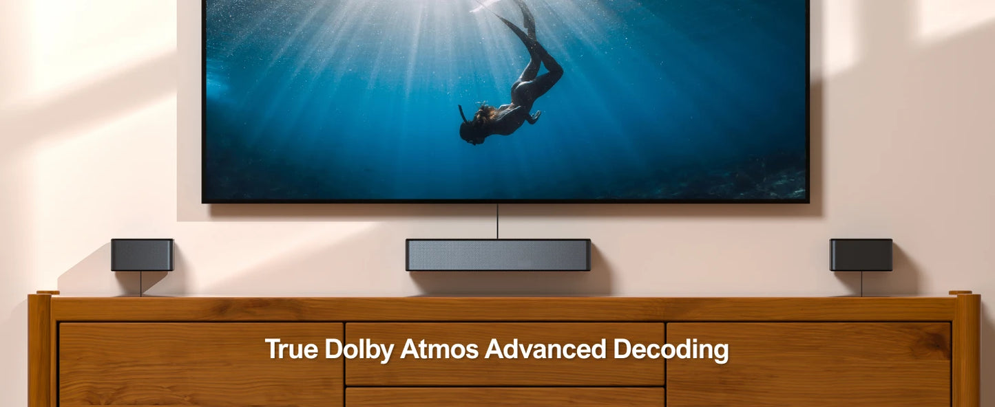 3D Surround sound with Dolby Atmos