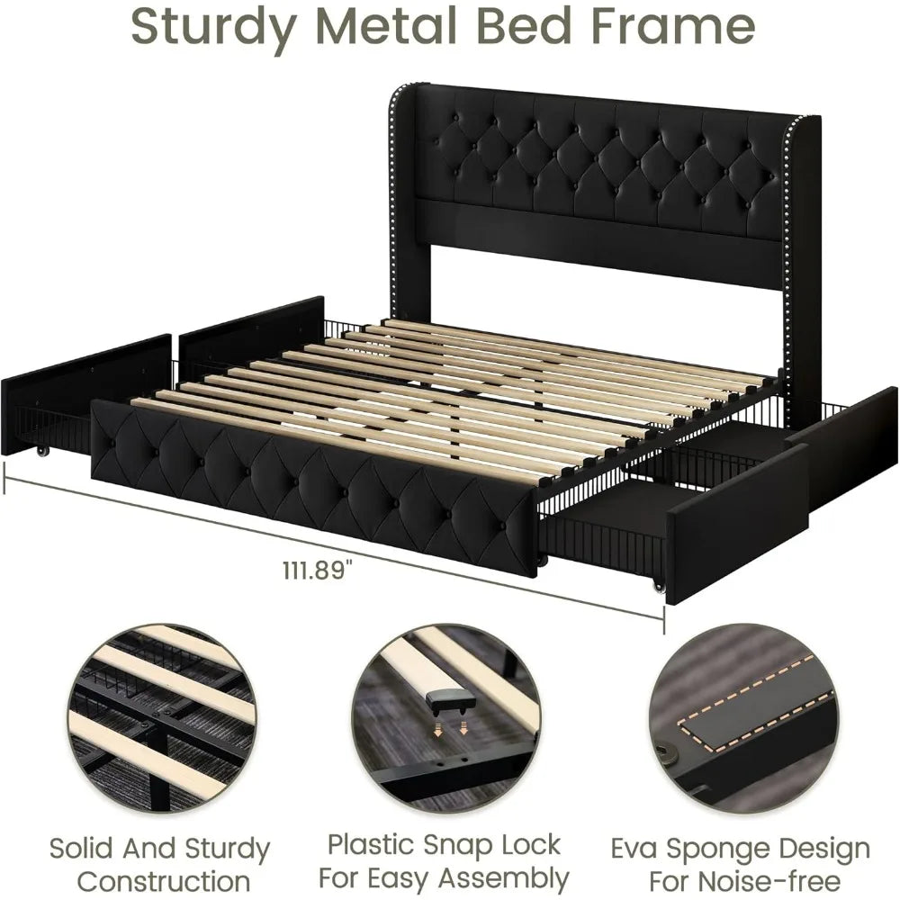 Bed Frame with Headboard