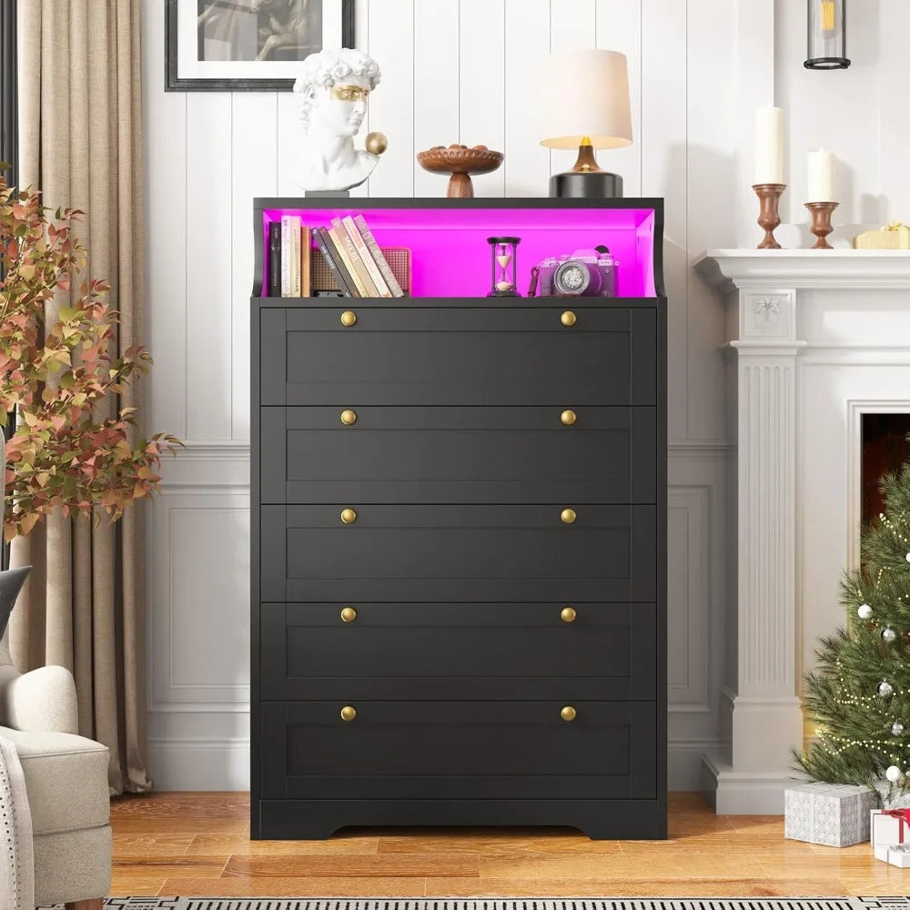 Tall Dresser with LEDs