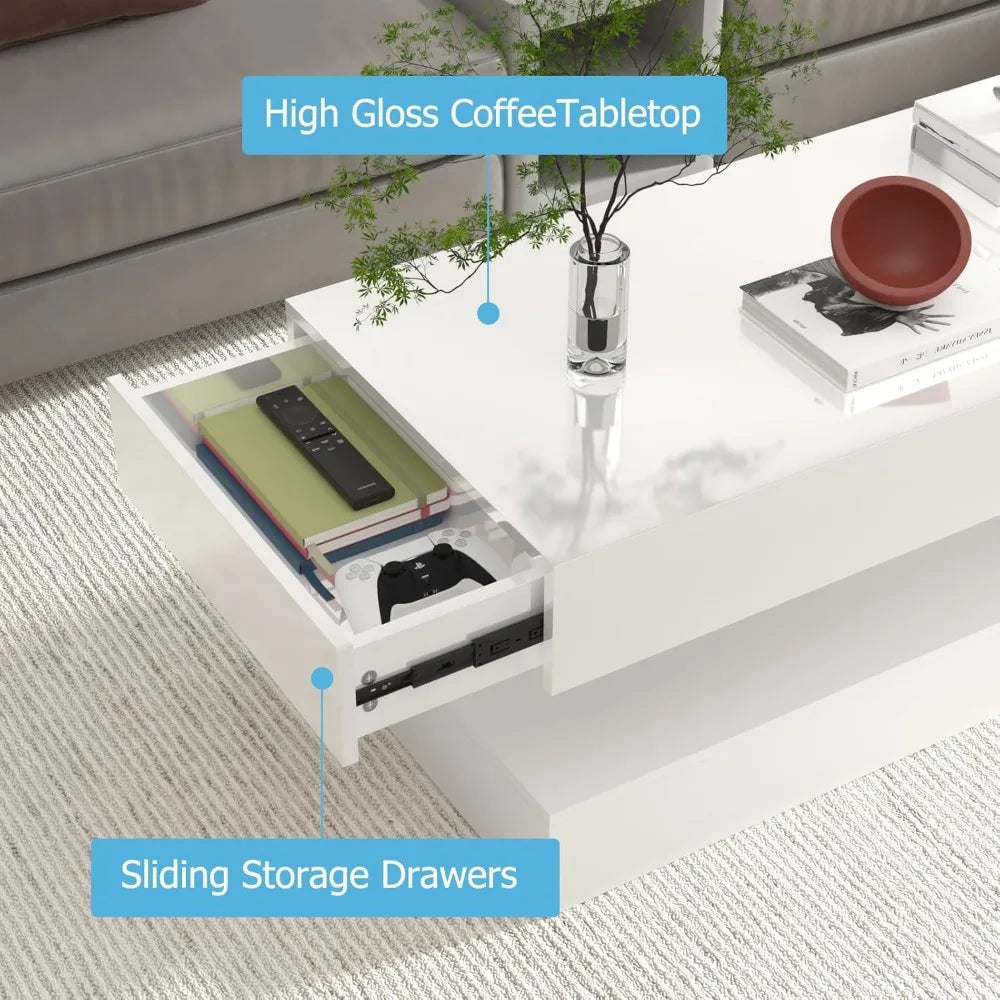 High Gloss Luxe Coffee Table