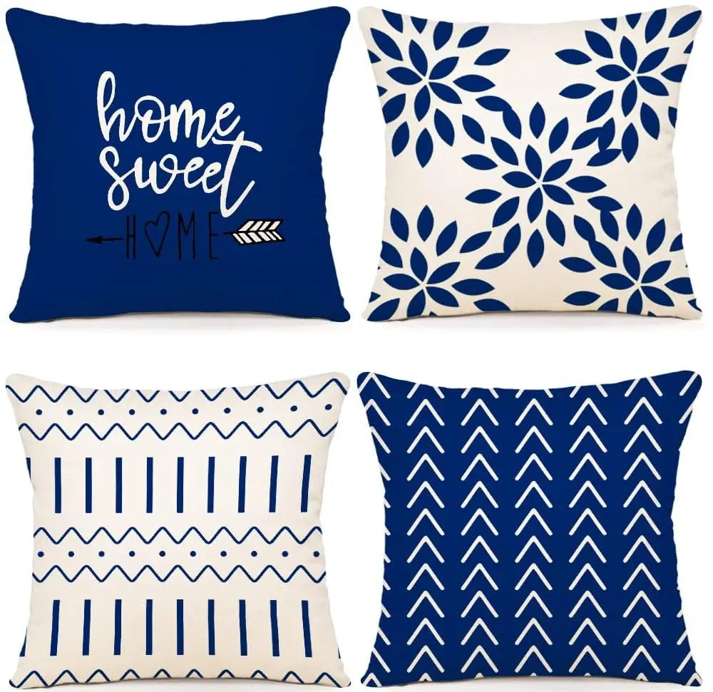 Set of 4 Decorative Pillow Covers