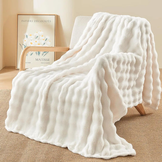 Faux Fur Fluff Blanket