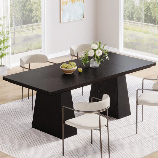 Modern Black Dining Table