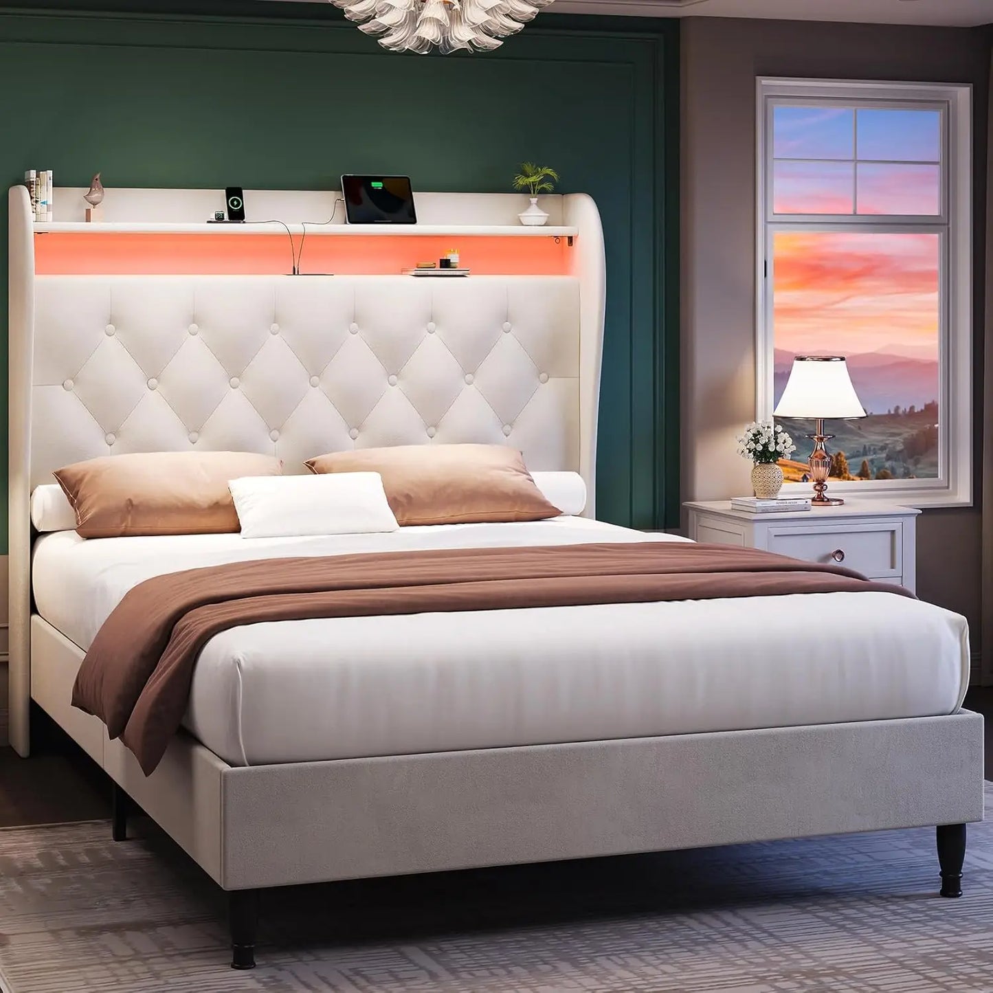 Bed Frame with Headboard
