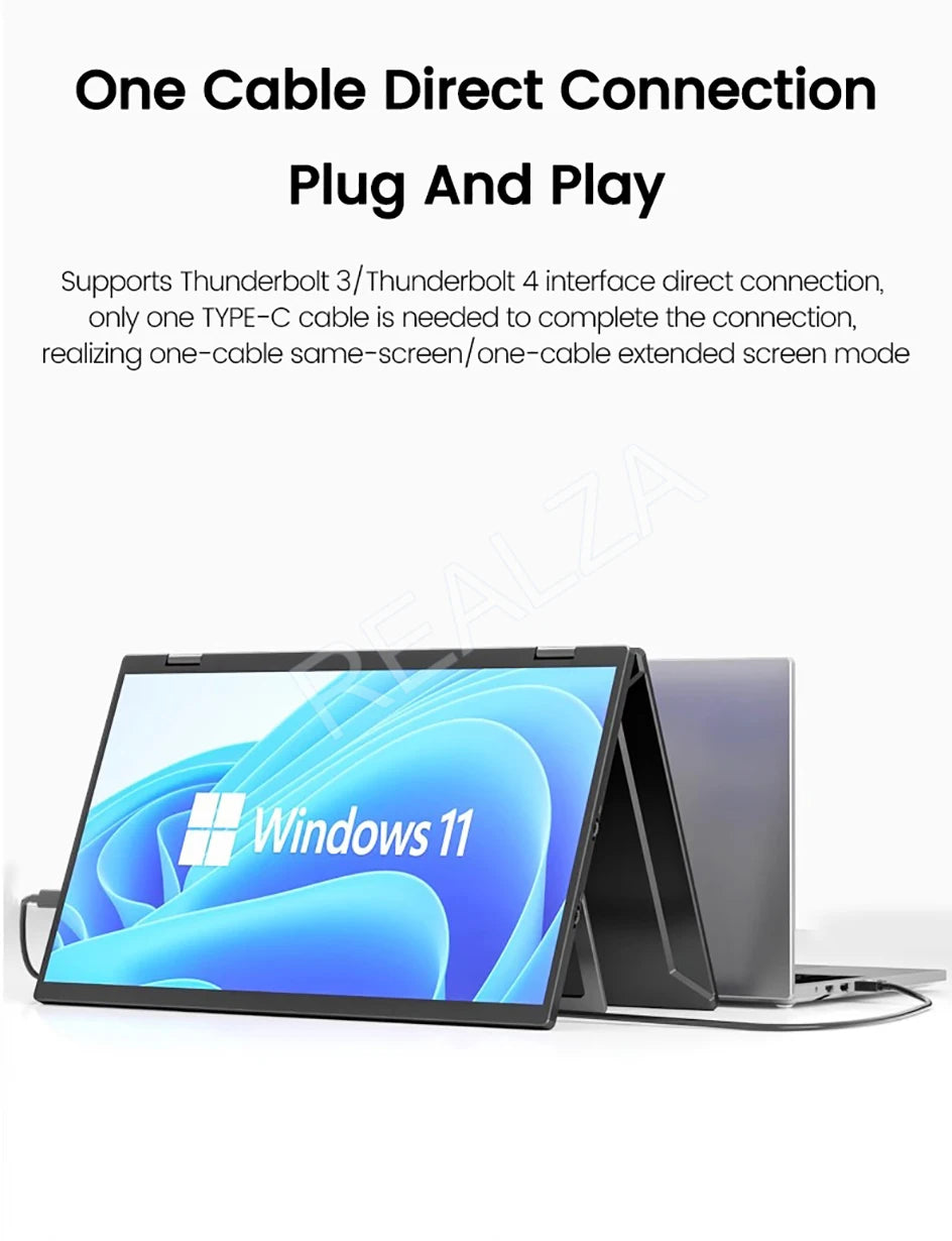 Dual Touch Screen Portable Monitor with stand