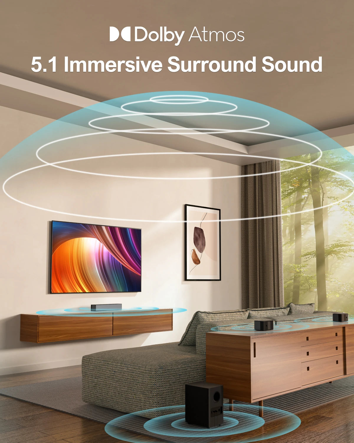 3D Surround sound with Dolby Atmos
