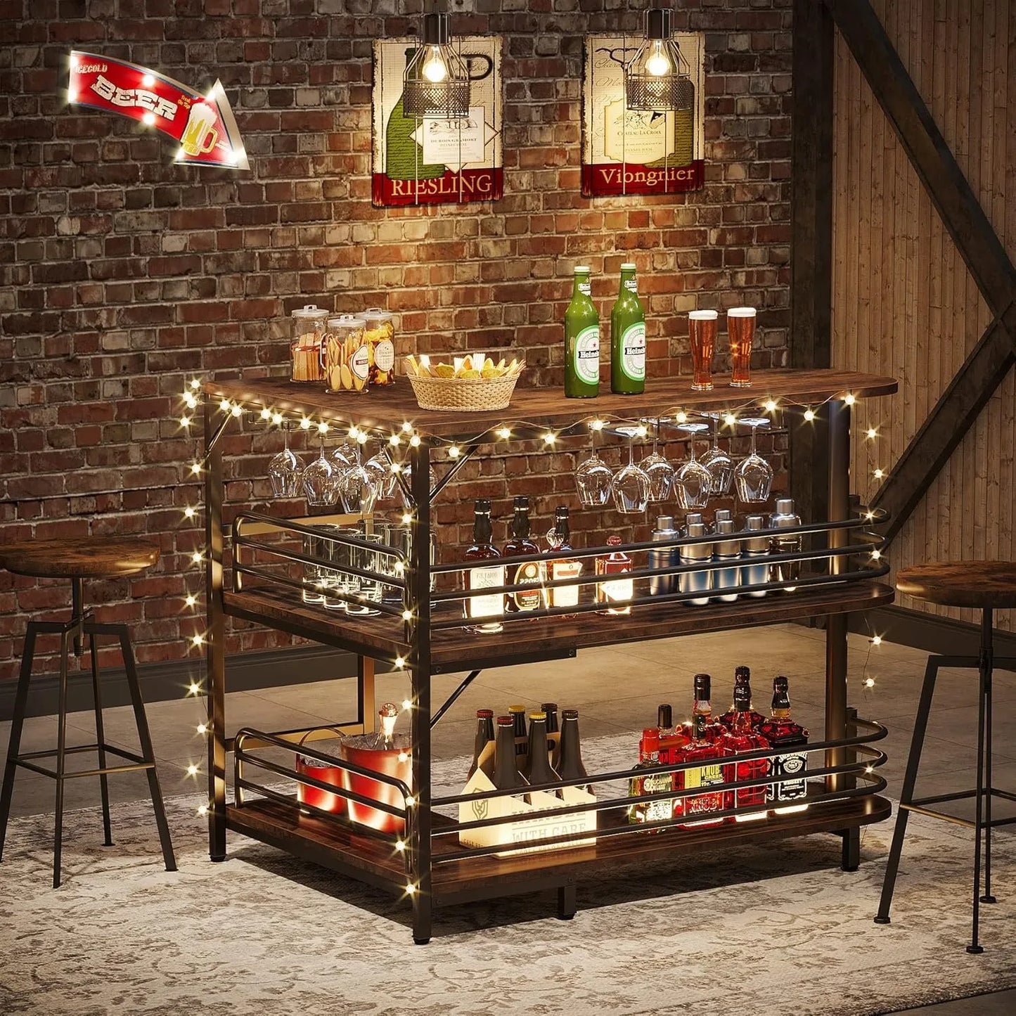 3 Tier Liquor Bar Table