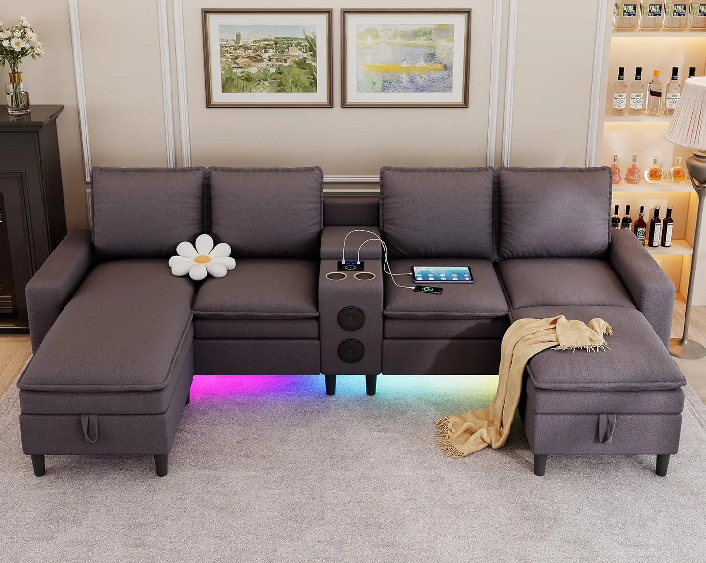 Sectional Sofa with Smart Technology
