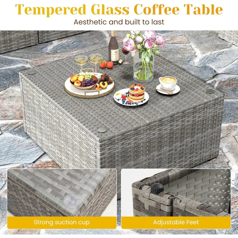 7 Piece Outdoor Patio Furniture Set