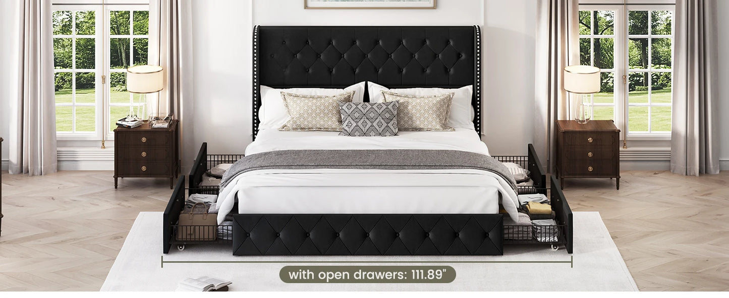 Bed Frame with Headboard