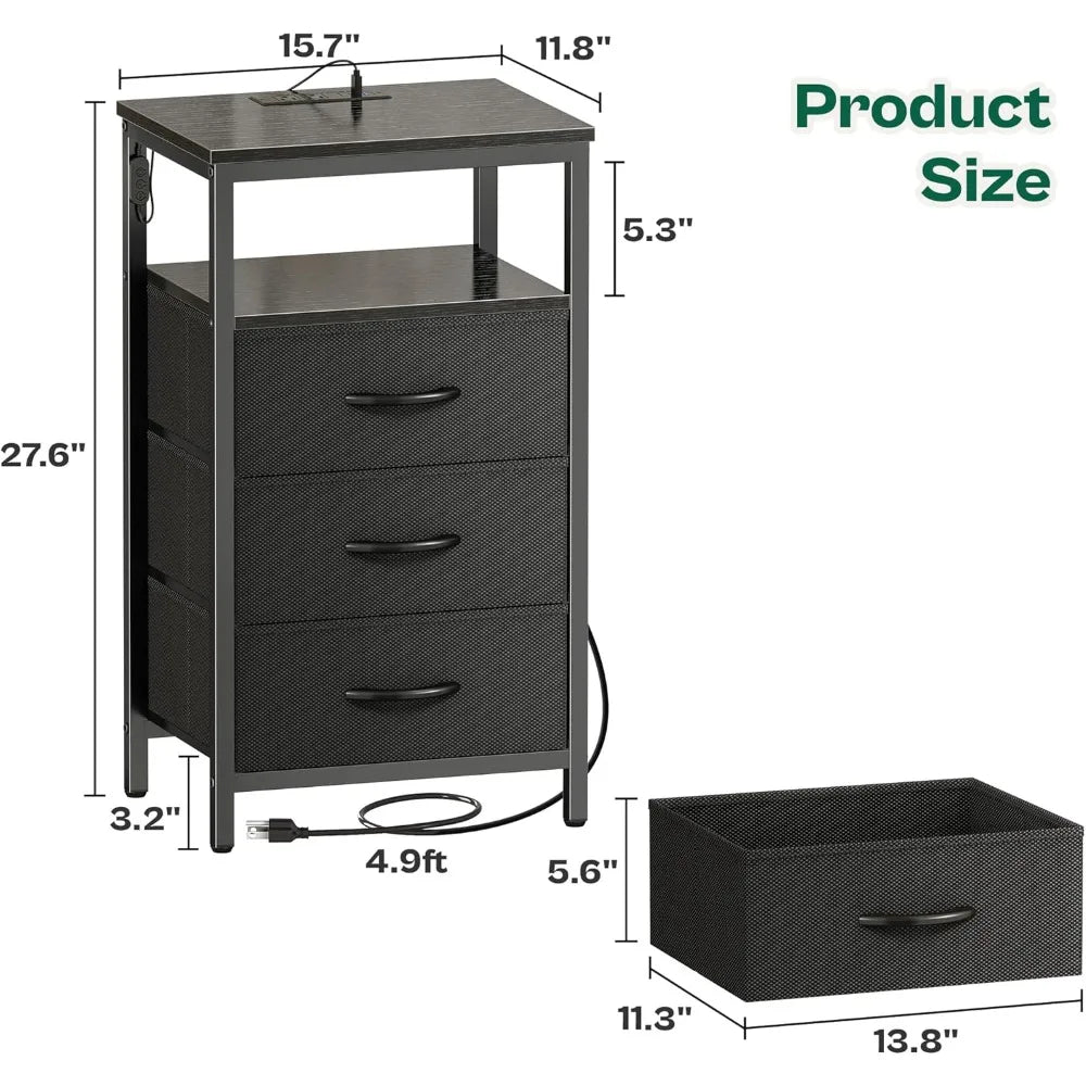 Night Stand with LED Lights
