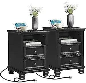 Farmhouse Nightstand Set of 2