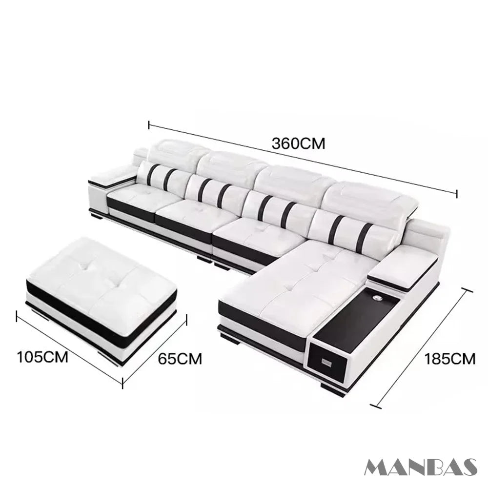 Luxurious Smart Leather Sofa