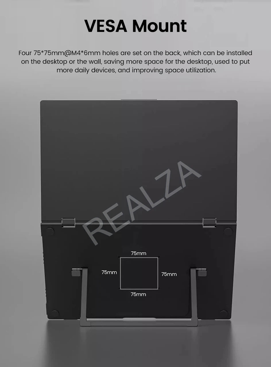 Dual Touch Screen Portable Monitor with stand