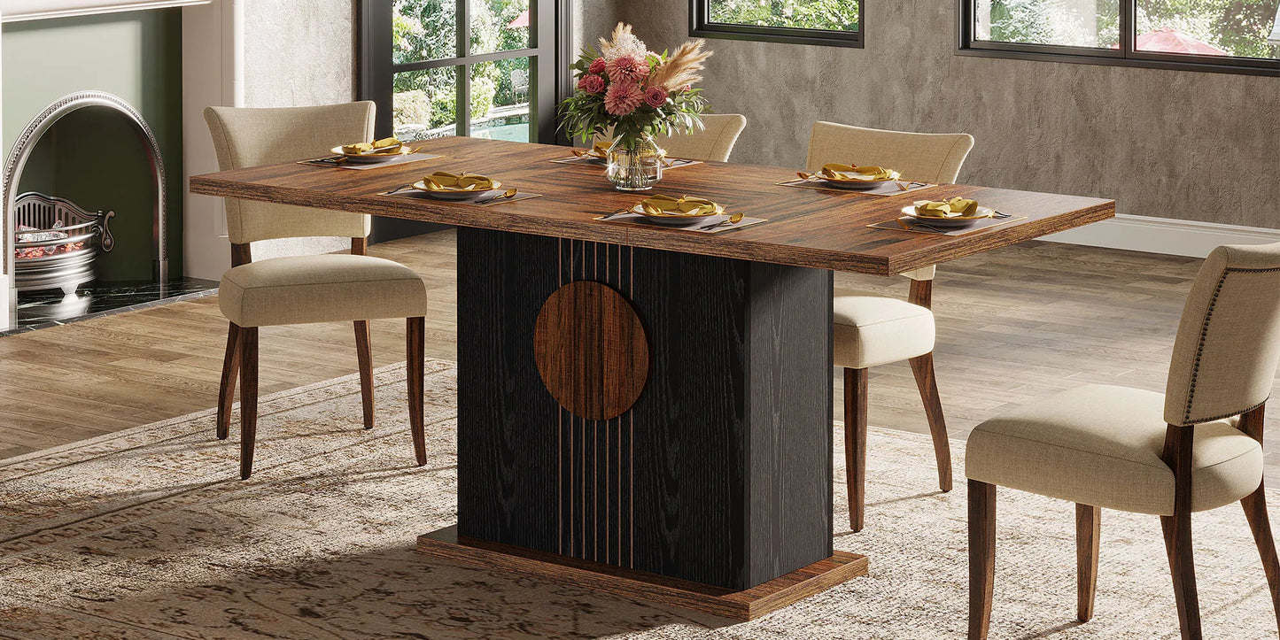 Rectangular Farmhouse Dining Table