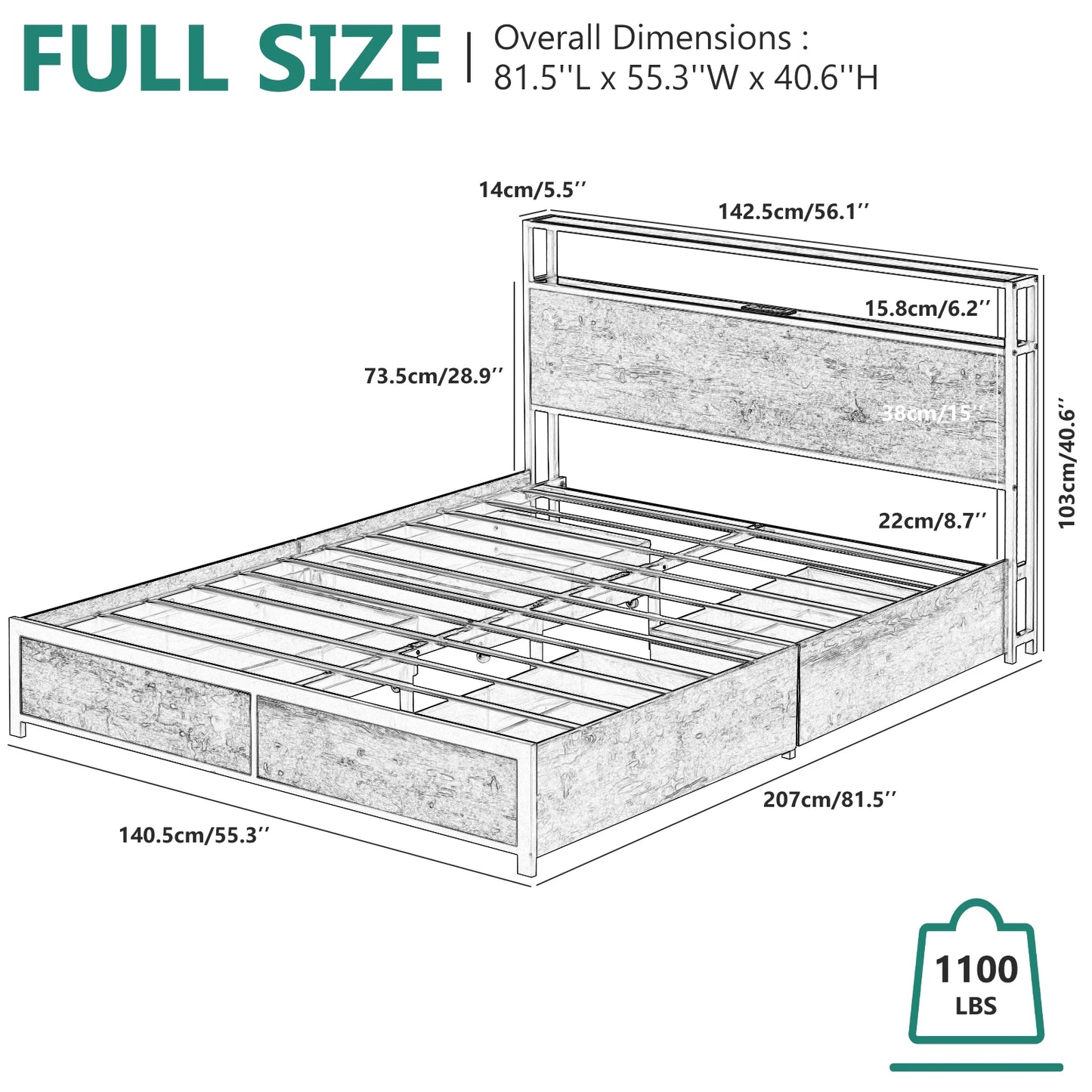 Queen/Full Size Bed