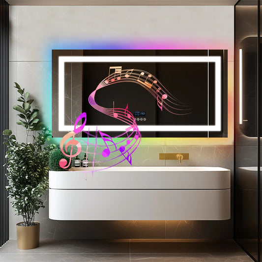 Large LED Backlight Bedroom/Bathroom Mirror