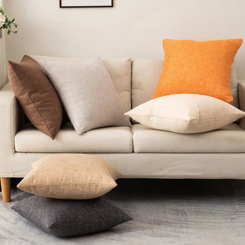 Solid color pillow cover case