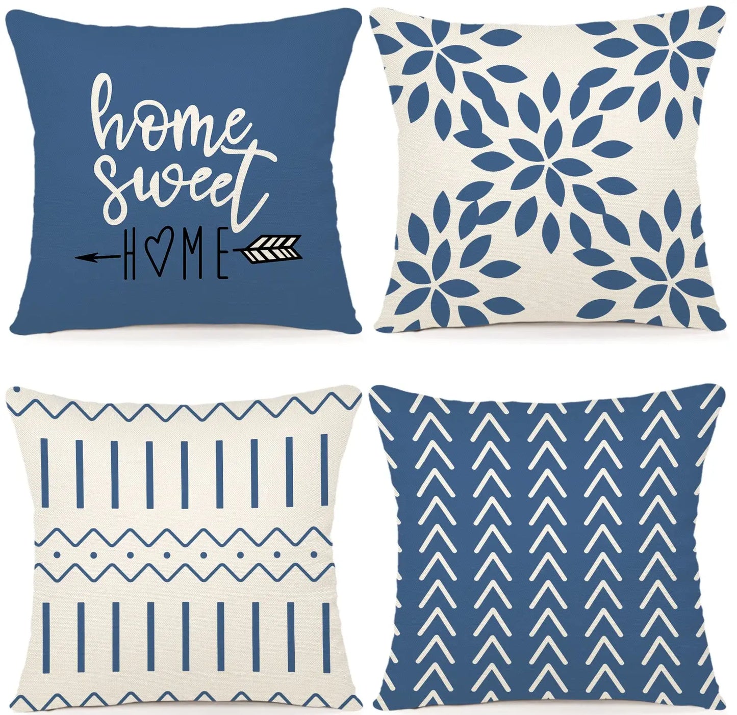 Set of 4 Decorative Pillow Covers