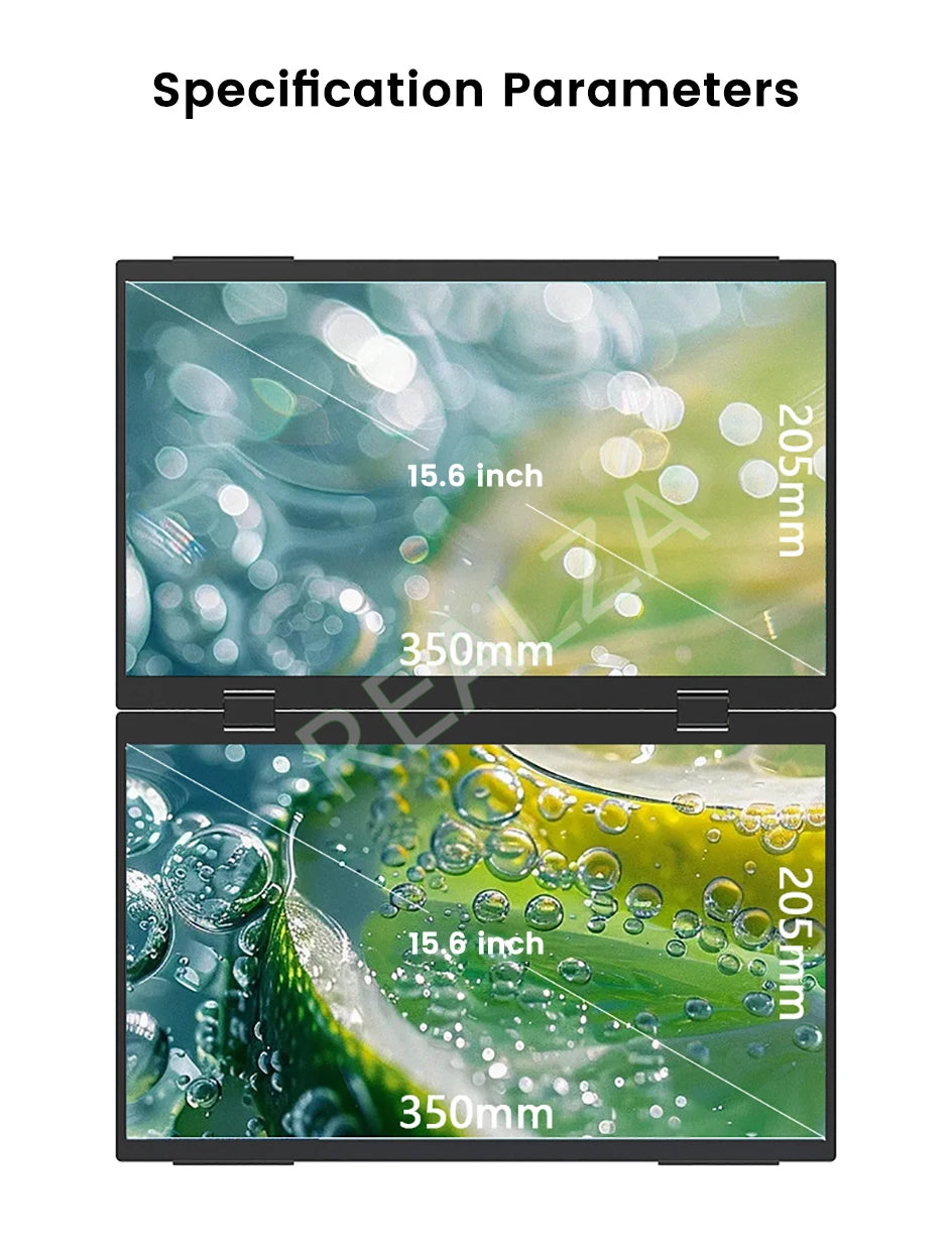 Dual Touch Screen Portable Monitor with stand