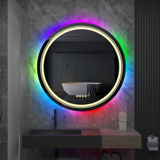 Large Round LED Bathroom Mirror