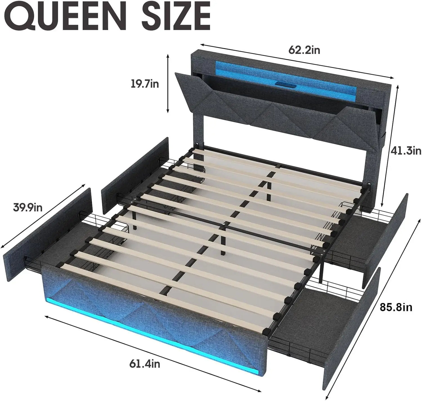Bed Frame w/ Headboard