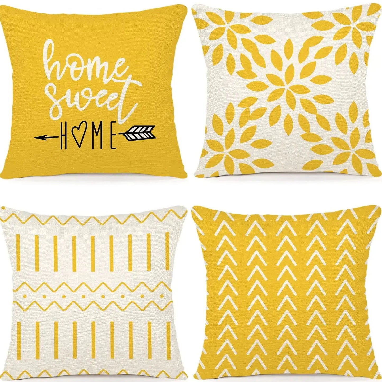 Set of 4 Decorative Pillow Covers