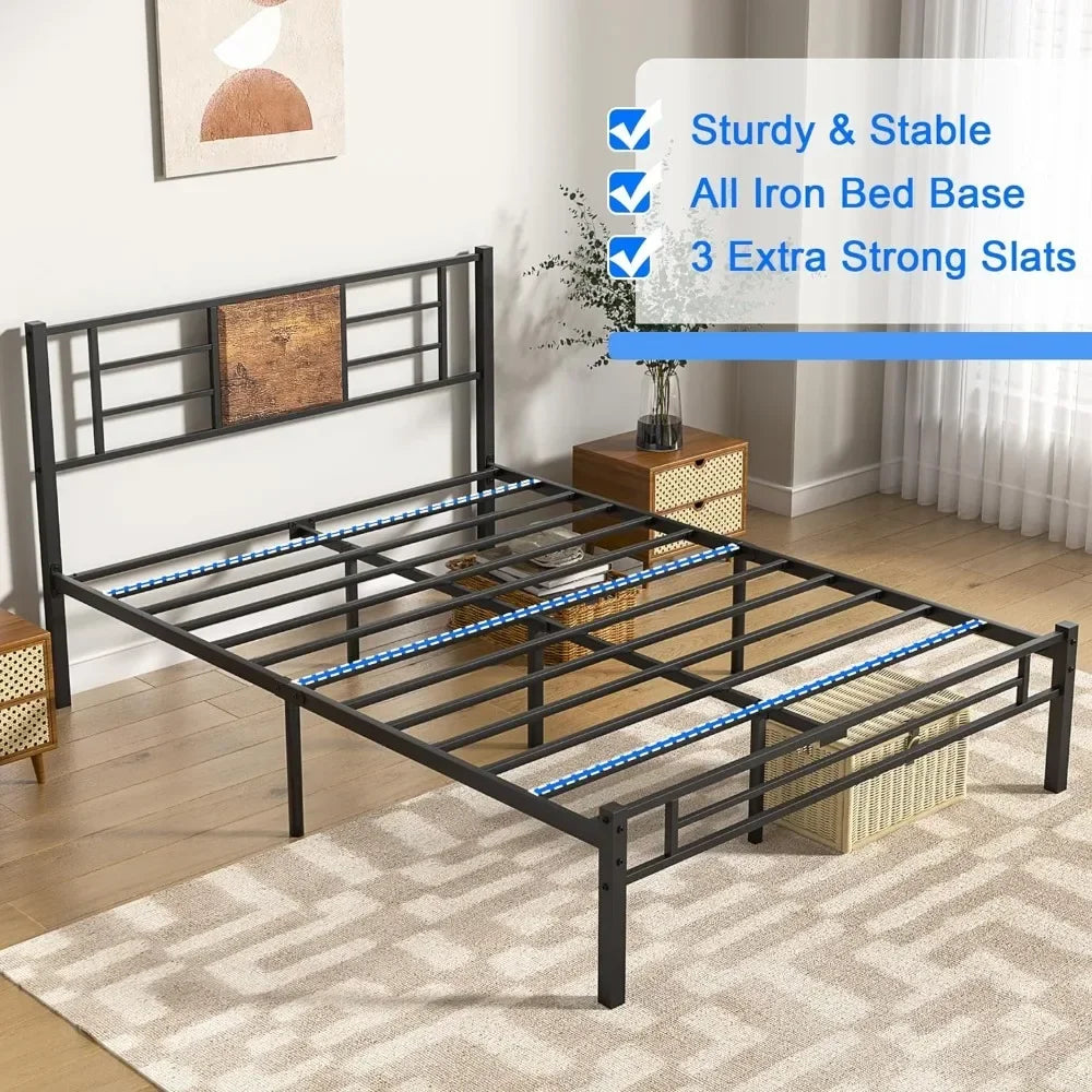 Bed with Headboard