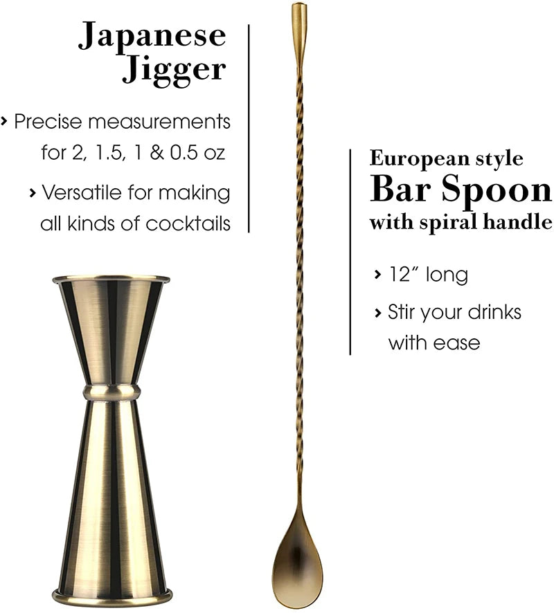 Cocktail Shaker Bar Set