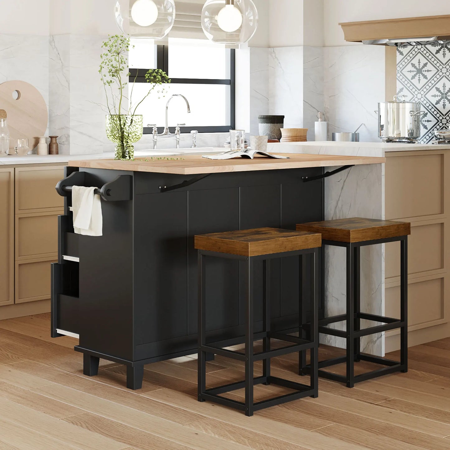 Farmhouse Kitchen Island Set