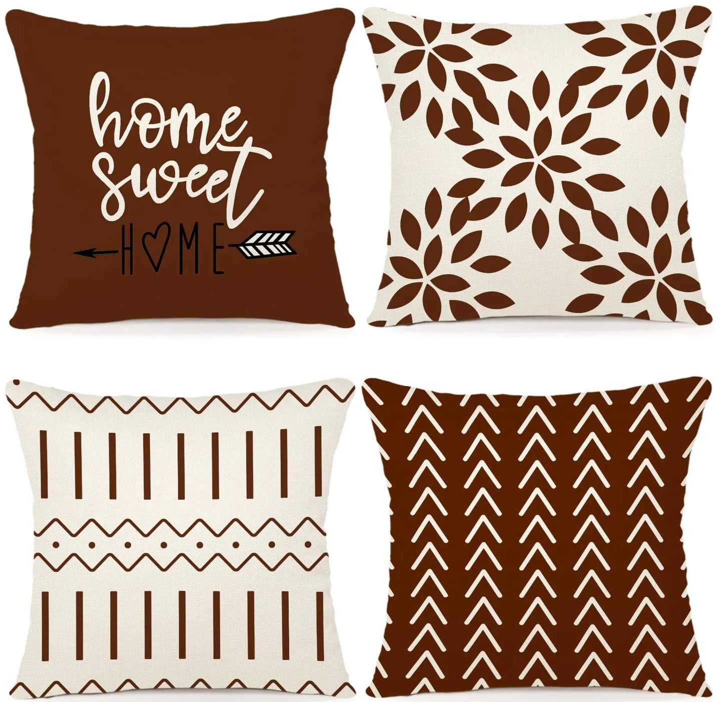 Set of 4 Decorative Pillow Covers