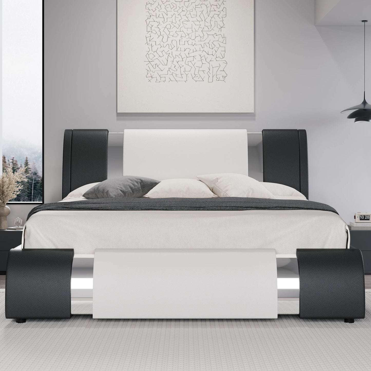 Bed with Headboard