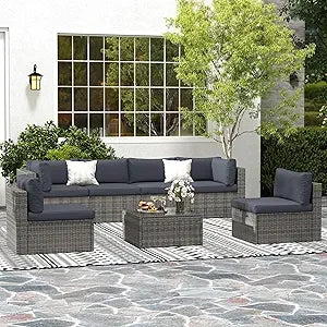 7 Piece Outdoor Patio Furniture Set
