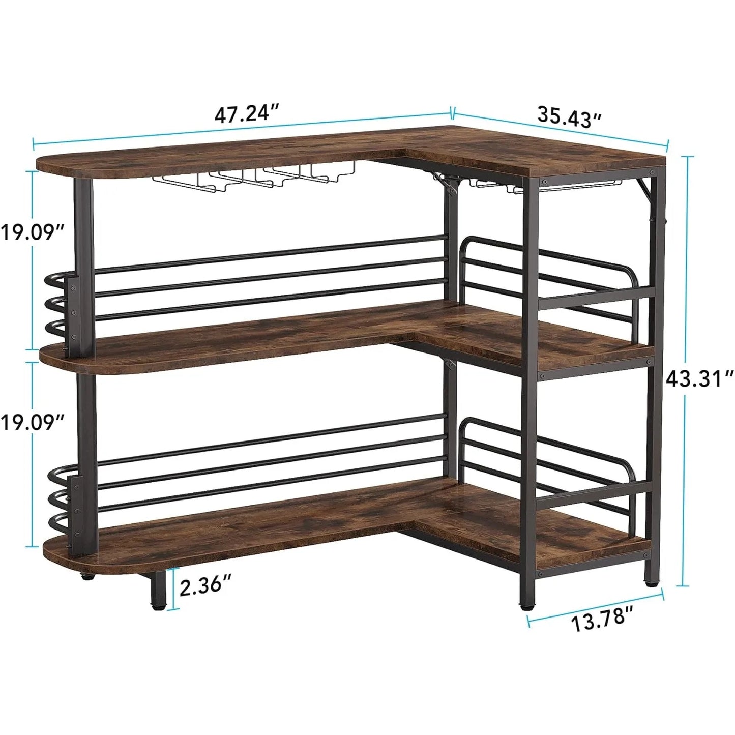 3 Tier Liquor Bar Table